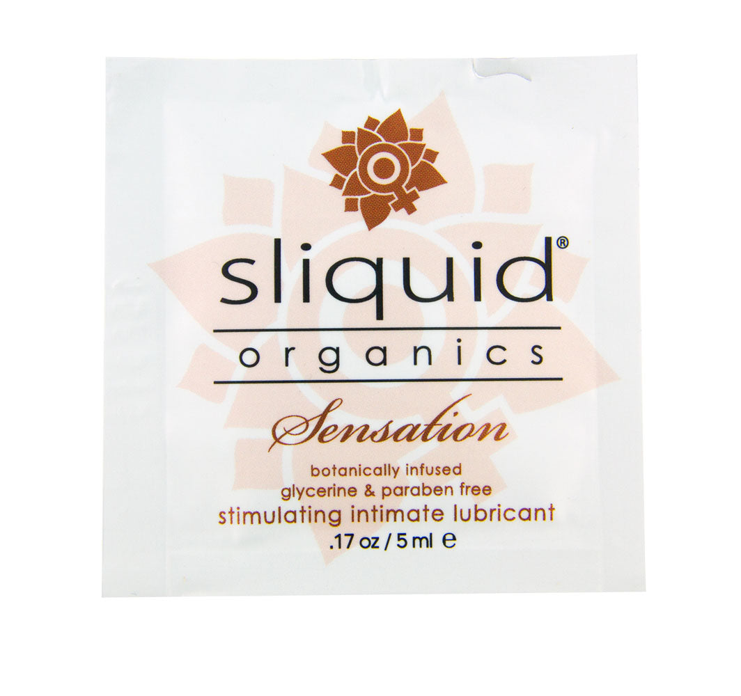 "Sliquid Organics Sensation - 200 Count Case - .17 Oz./ 5ml Foils SLIQ093"